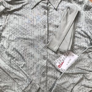 NWT Ellie Shirt-Dress button collar long sleeve